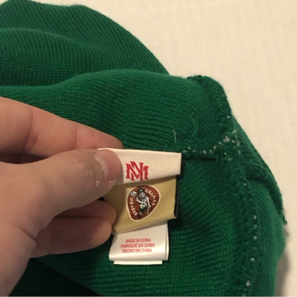 Mitchell & Ness Boston Celtics HWC Draft Cuffed Knit Pom Winter Hat OSFA Grey - Picture 7 of 8